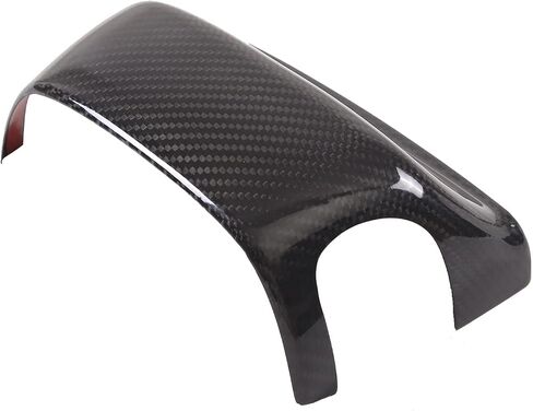 Daeiclru Real Carbon Fiber Car Steering Wheel Base Trim Cover Compatible with Chevrolet Corvette C8 2020-2023, Interior Steering Wheel Panel Trim Accessories (Black) in Saudi Arabia