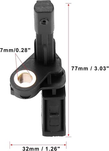 X AUTOHAUX Rear Left ABS Sensor Wheel Speed Sensor for Volkswagen Tiguan GTI for Audi A3 Quattro WHT003859 1K0927807 in Saudi Arabia