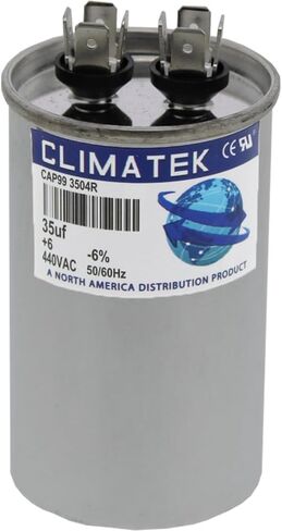 ClimaTek Round Capacitor - fits Trane # CPT00578 | 35 uf MFD 370/440 Volt VAC in Saudi Arabia