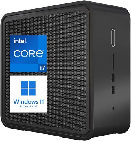Intel NUC Pro Kit Mini Desktop, Windows 11 Pro, Core i7-9850H Processor Upto 4.6GHz, WiFi 6, Bluetooth 5, USB TypeA&C, Thunderbolt 3, HDMI, SD Card Reader… (64GB RAM | 2TB SSD) in Saudi Arabia