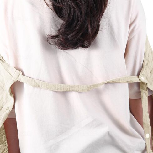 Muslin Nursing Covers for Breastfeeding - Allows Hands-Free Baby Check, 100% Cotton, Featuring Windproof Straps, Includes A Small Potable Storage Pocket, Baby Breast Feeding Must Haves in Saudi Arabia