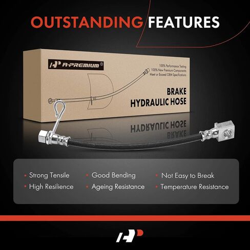 A-Premium Rear Passenger Brake Hydraulic Hose Compatible with Select Ram Models - 2500 2014 2015 2016 2017 - Replace# 4779988AF, 4779990AA in Saudi Arabia