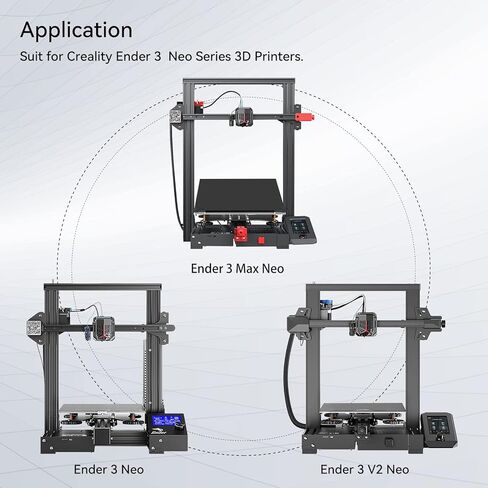 Creality Ender 3 V2 Neo Hotend Kit,Extruder Hot End 0.4mm Nozzle with Bowden PTFE Tubing and Silicone Sock Upgrades for Ender 3 Neo, Ender 3 V2 Neo,Ender 3 Max Neo 3D Printers in Saudi Arabia