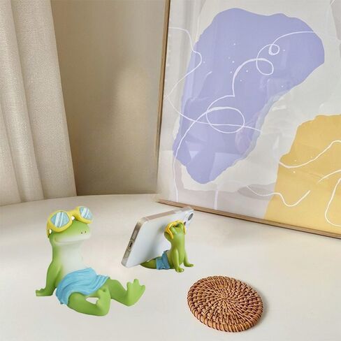 Cute Phone Stand for Desk, Cartoon Design Cell Phone Holder,Resein Desk Phone Stand, Cute Animal Desktop Accessories,Compatible with All Mobile Phones,Display Decoration for chid Bedroom in Saudi Arabia