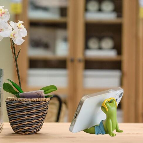 Cute Phone Stand for Desk, Cartoon Design Cell Phone Holder,Resein Desk Phone Stand, Cute Animal Desktop Accessories,Compatible with All Mobile Phones,Display Decoration for chid Bedroom in Saudi Arabia