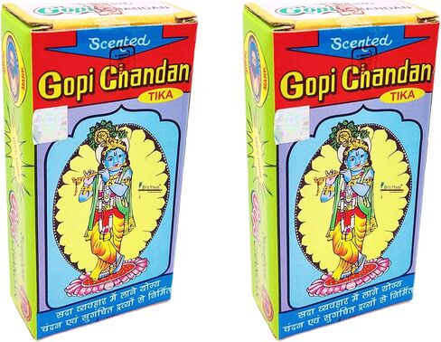 BRIJ HAAT Natural Gopi Chandan tika tilak ISKCON with 1 small plate weight - (280 Grams) in Saudi Arabia