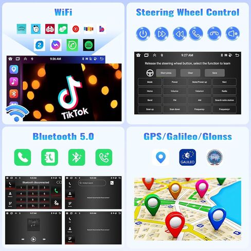 ستيريو سيارة أندرويد 8-Core 4+64G لسيارة Mitsubishi Lancer EX 2010-2017 مع Carplay Android Auto 59 Theme 10.1 بوصة شاشة تعمل باللمس بلوتوث 5.0 FM/RDS شبكة راديو DSP 32EQ AI Voice GPS in Saudi Arabia