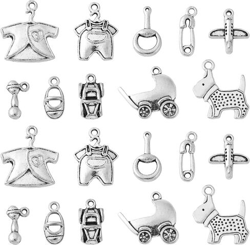 DanLingJewelry 100Pcs 10 Styles Tibetan Bowknot Charms Antique Silver Bow Tie Charms for DIY Necklace Bracelet Jewelry Making in Saudi Arabia