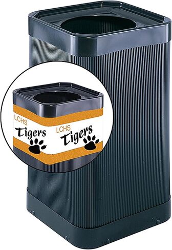 Safco At-Your-Disposal 38-Gallon Impact & Water Resistant Trash Can, Black Modern Waste Collection for Offices, Break Rooms & More in Saudi Arabia