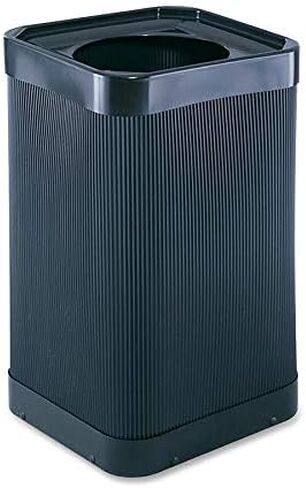 Safco At-Your-Disposal 38-Gallon Impact & Water Resistant Trash Can, Black Modern Waste Collection for Offices, Break Rooms & More in Saudi Arabia
