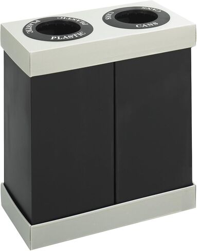Safco At-Your-Disposal 38-Gallon Impact & Water Resistant Trash Can, Black Modern Waste Collection for Offices, Break Rooms & More in Saudi Arabia