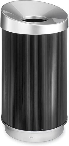 Safco At-Your-Disposal 38-Gallon Impact & Water Resistant Trash Can, Black Modern Waste Collection for Offices, Break Rooms & More in Saudi Arabia