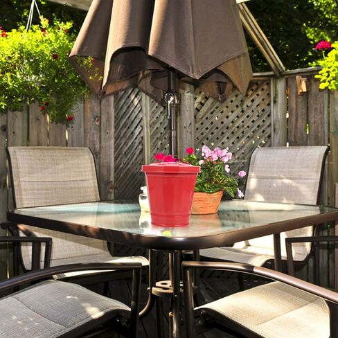 POPETPOP Galvanized Trash Can with Lid Mini Desktop Wastebasket Metal Garbage Bin Pen Holder Flowerpot Metal Utility Pail Small Buckets Organizer Kitchen Countertop Trash Containers in Saudi Arabia
