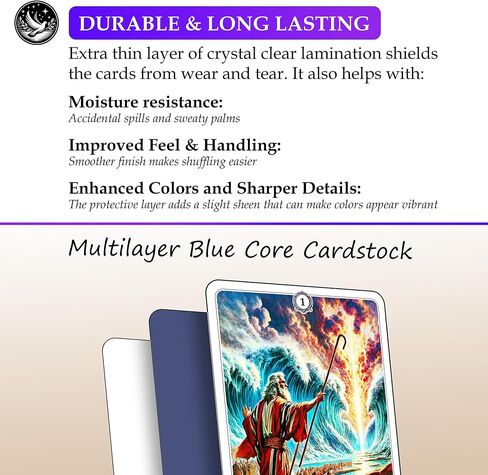 The Deck: A 78-Card Deck & Guidebook. Unique, Based on The Wisdom of The Bible. Premium Quality. High Detail Print. Full Size - 4.75x2.75 (Second Edition) in Saudi Arabia