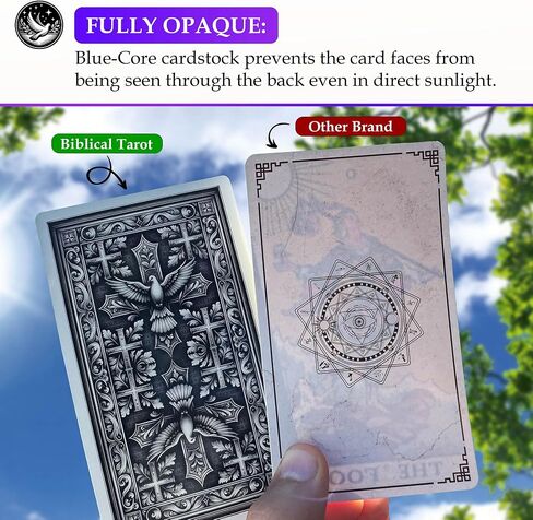 The Deck: A 78-Card Deck & Guidebook. Unique, Based on The Wisdom of The Bible. Premium Quality. High Detail Print. Full Size - 4.75x2.75 (Second Edition) in Saudi Arabia