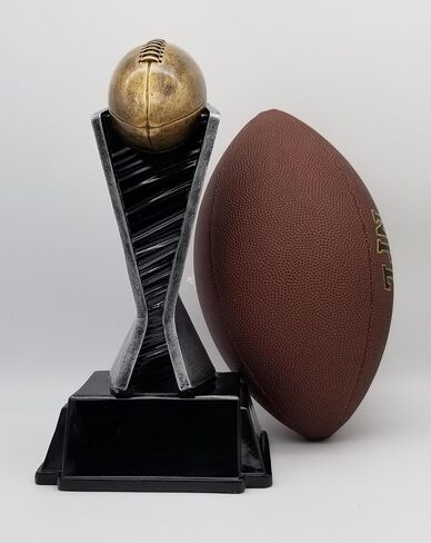 Decade Awards World Class Football Tower Trophy 6, 8 or 12 Inch Tall | Majestic Fantasy Football Tower Award | Most Valuable Player Trophy - Engraved Plate on Request in Saudi Arabia