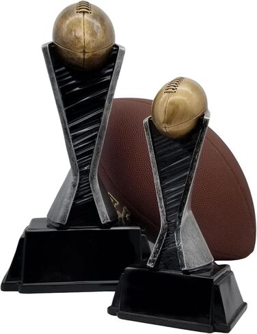 Decade Awards World Class Football Tower Trophy 6, 8 or 12 Inch Tall | Majestic Fantasy Football Tower Award | Most Valuable Player Trophy - Engraved Plate on Request in Saudi Arabia