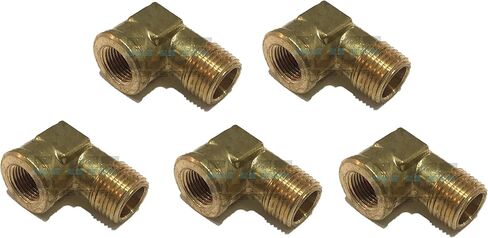 Forged Brass 90 Degree REDUCING Street Elbow 3/8" Female NPT X 1/2" Male NPT Fuel/AIR/Water/Oil/Gas WOG (Qty 01) in Saudi Arabia