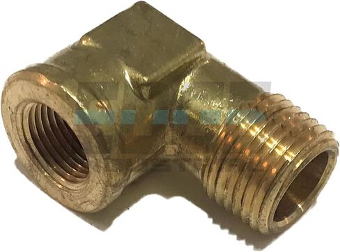 Forged Brass 90 Degree REDUCING Street Elbow 3/8" Female NPT X 1/2" Male NPT Fuel/AIR/Water/Oil/Gas WOG (Qty 01) in Saudi Arabia