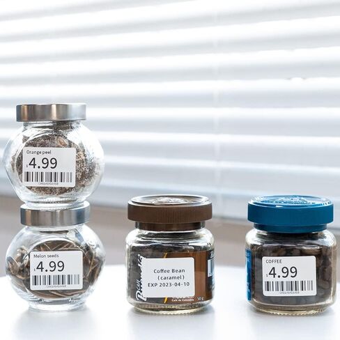 Phomemo M110 Labels 1.96'' x 1.18''(50 * 30mm), Compatible with Phomemo M110/M120/M220/M200 Label Printer, Multi-Purpose Label Tape Self-Adhesive Thermal Paper, Black on White,230 Labels/Roll in Kuwait