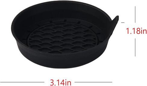 حاملات أكواب السيارات، 4 عبوات من قواعد الأكواب العالمية للسيارة مقاومة للماء ومضادة للانزلاق ومضادة للانسكاب وإكسسوارات السيارة الداخلية باللون الأسود. in Kuwait