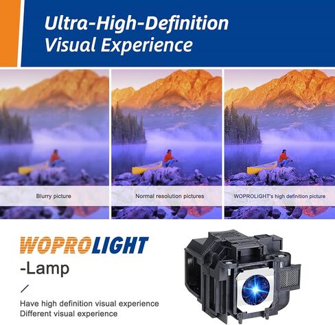 ELP-LP88 / V13H010L88 مصباح متوافق مع السكن لأجهزة العرض EPSON PowerLite 955WH 965H 97H 98H 99WH S27 W29 X27 (ELP88) in Kuwait