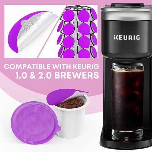 48 Disposable Fillable K Cups Coffee Pods Set, Make Your Own Single Serve Pods, Compatible With 1.0 & 2.0 Keurig Brewers, Better Brew for Stronger Flavor. in Saudi Arabia