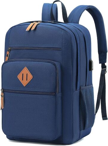 YGR Classic Carry-on Travel Backpack for Men and Women, Anti Theft Laptop Backpack with USB Charging Port for Work, Large Computer Backpack for College, Water Resistant, Outdoor Sports, Work, Black in Saudi Arabia