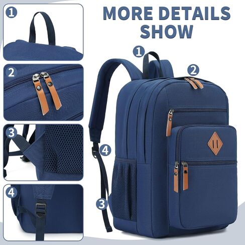 YGR Classic Carry-on Travel Backpack for Men and Women, Anti Theft Laptop Backpack with USB Charging Port for Work, Large Computer Backpack for College, Water Resistant, Outdoor Sports, Work, Black in Saudi Arabia