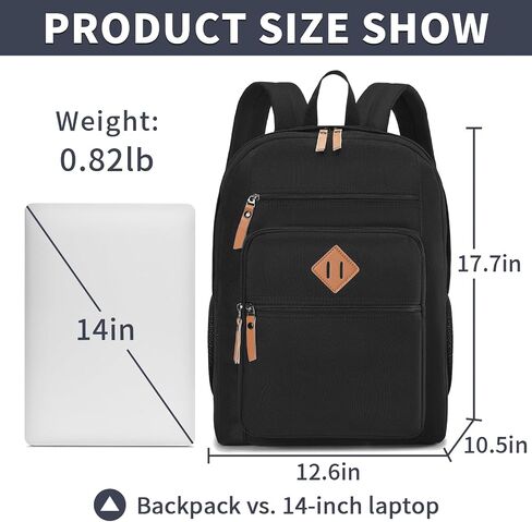 YGR Classic Carry-on Travel Backpack for Men and Women, Anti Theft Laptop Backpack with USB Charging Port for Work, Large Computer Backpack for College, Water Resistant, Outdoor Sports, Work, Black in Saudi Arabia