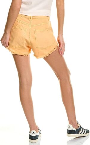 DL1961 Emilie High-Rise Vintage Cheeky Shorts in Peach Frayed Peach Frayed 28 1.5 in Saudi Arabia