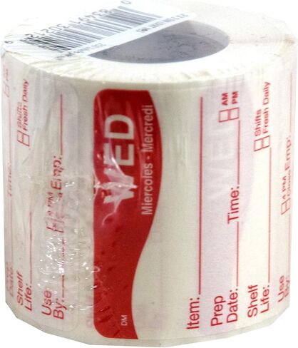 DayMark Safety Systems DissolveMark IT112213 "Sun" Day of The Week Label, 2" x 2" (Roll of 250) in Saudi Arabia