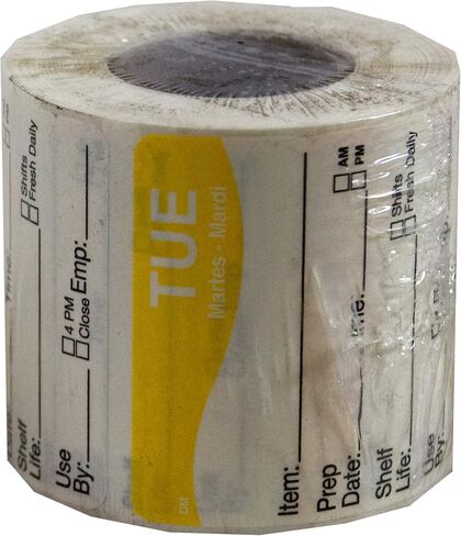 DayMark Safety Systems DissolveMark IT112213 "Sun" Day of The Week Label, 2" x 2" (Roll of 250) in Saudi Arabia