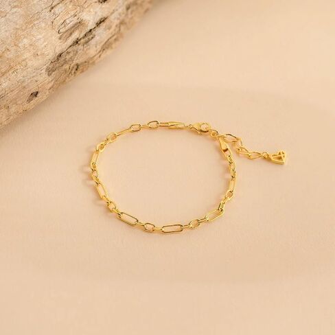 CAITLYNMINIMALIST 18K Gold Dainty Stackable Chain Bracelets for Women Gift for Women in Saudi Arabia