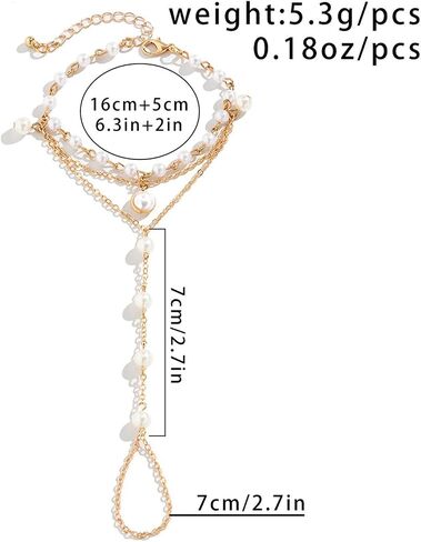 Long tiantian Ring Bracelet Hand Chain Bracelet Butterfly Finger Ring for Women Girls Rhinestone Hand Chain Ring Bracelets for Women Trendy Stuff in Saudi Arabia