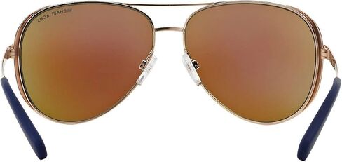 Michael Kors MK5004 Chelsea Aviator Sunglasses Rose Gold w/Blue Mirror (1003/25) MK 5004 100325 59mm Authentic BUNDLE with Designer iWear Eyewear Care Kit in Saudi Arabia