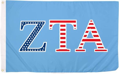 Desert Cactus Zeta Tau Alpha Flag ZTA Zeta USA Letter Sorority Greek Banner Large 3x5 feet Sign Décor in Saudi Arabia