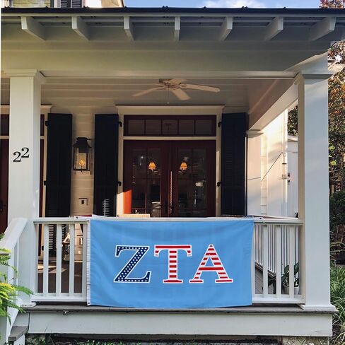 Desert Cactus Zeta Tau Alpha Flag ZTA Zeta USA Letter Sorority Greek Banner Large 3x5 feet Sign Décor in Saudi Arabia