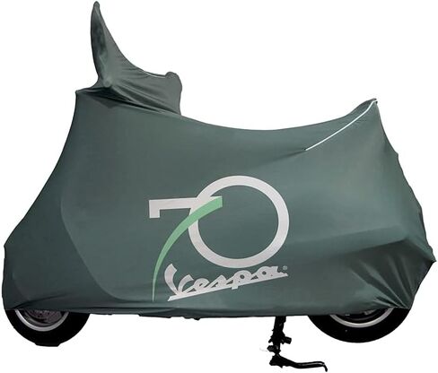 غطاء داخلي للذكرى السبعين من OEM لـ VESPA Primavera 50 & 150 مادة قماش ناعمة لحماية السكوتر الخاص بك من الغبار والأوساخ والخدوش | يبقيه لطيفًا ونظيفًا أثناء عدم الاستخدام 606458M in Kuwait
