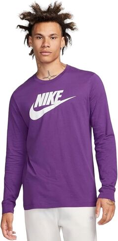Nike Men's T-Shirt 100% Cotton (US, Alpha, Medium, Regular, Regular, Purple Cosmos) in Saudi Arabia