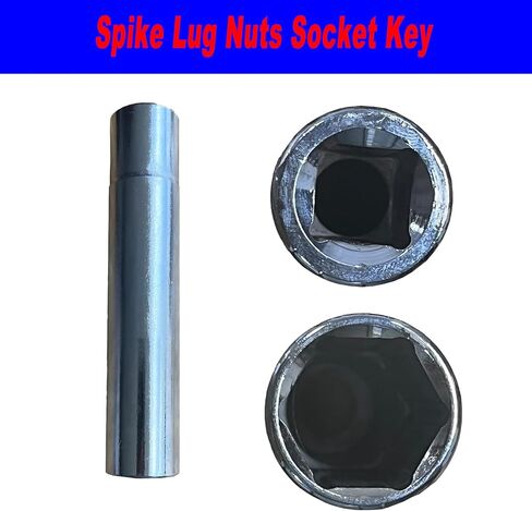 مفتاح مقبس صواميل سبايك - قطعتين فضية متوافقة مع صواميل قفل العجلة المدببة لما بعد البيع M12x1.5 M12x1.25 M14x1.5 M14x2 9/16-18 1/2-20 in Kuwait