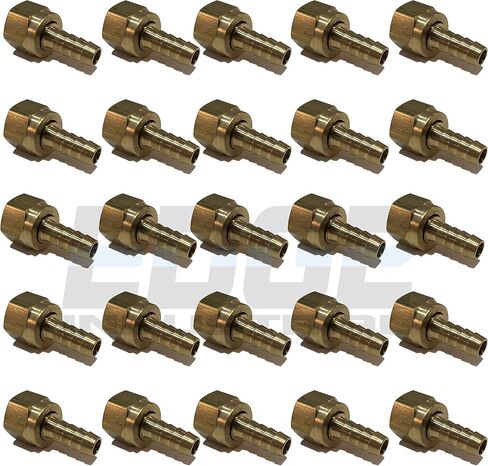 3/8 "معرف خرطوم إلى 1/2" 45 درجة SAE / 37 درجة JIC مقعد مزدوج أنثى موصل دوار نحاسي مضيئة الوقود / الهواء / الماء / الزيت / الغاز / WOG (الكمية 01) in Kuwait