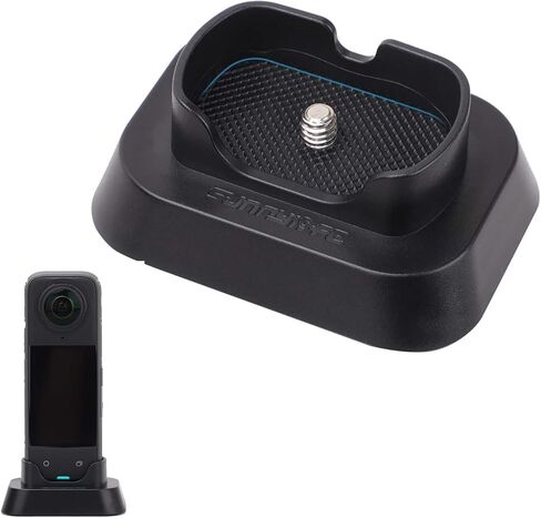 قاعدة حامل غير قابلة للانزلاق لملحقات Insta360 X4، محول دعامة حامل بلاستيكي متين لحامل كاميرا الحركة X4 مع برغي 1/4 بوصة ووسادة مطاطية في الأسفل in Kuwait