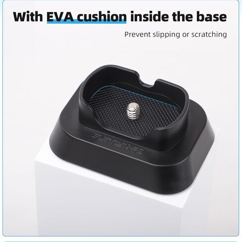 قاعدة حامل غير قابلة للانزلاق لملحقات Insta360 X4، محول دعامة حامل بلاستيكي متين لحامل كاميرا الحركة X4 مع برغي 1/4 بوصة ووسادة مطاطية في الأسفل in Kuwait
