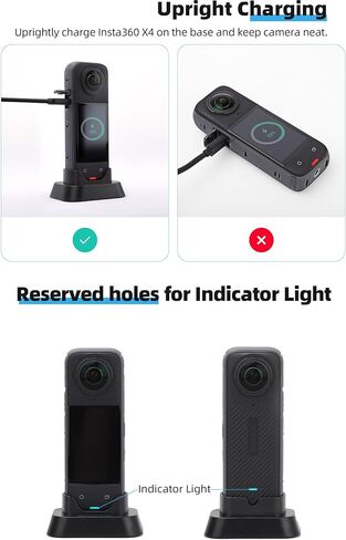 قاعدة حامل غير قابلة للانزلاق لملحقات Insta360 X4، محول دعامة حامل بلاستيكي متين لحامل كاميرا الحركة X4 مع برغي 1/4 بوصة ووسادة مطاطية في الأسفل in Kuwait