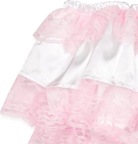 Satini Frilly Lace Sissy Ruffled French Knickers Briefs Lingerie Silky Satin Underwear Panties in Saudi Arabia