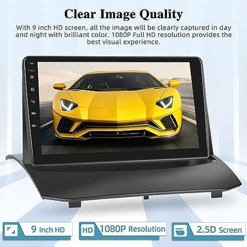 ستيريو سيارة لسيارة Ford Fiesta 2009-2017 مع Carplay اللاسلكي وAndroid Auto، 2+64G 9 بوصة تعمل باللمس راديو السيارة Android، واجهة مستخدم متعددة/GPS/WiFi + كاميرا احتياطية AHD in Saudi Arabia