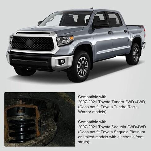 BDFHYK 2.5 inch Front Suspension Lift Kits Compatible with 2007-2021 Toyota Tundra 2WD /4WD, 2007-2021 Toyota Sequoia 2WD/4WD in Saudi Arabia