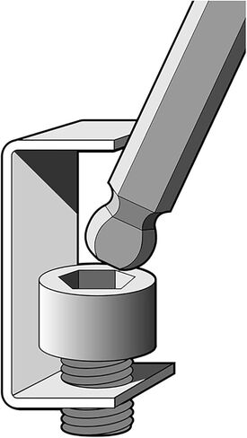 EKLIND 92503 .050 بوصة مفك براغي كروي سداسي (ألين) PSD in Kuwait