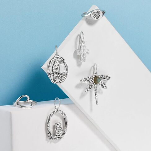 Silpada 'Always Light the Way' Sterling Silver Cubic Zirconia Charm in Saudi Arabia